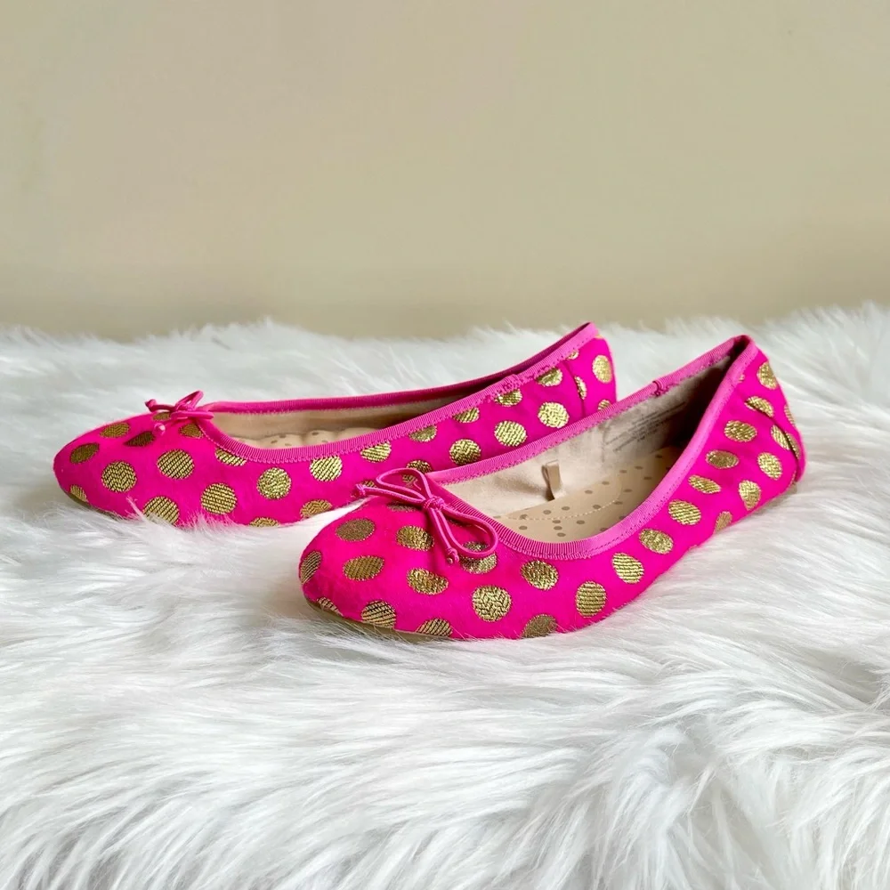 Cat & Jack Magenta and Gold Flats